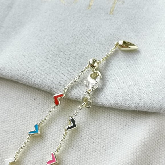 Kendra Scott Chain Bracelet - Haven Heart Multi Color Gold - Picture 3 of 3